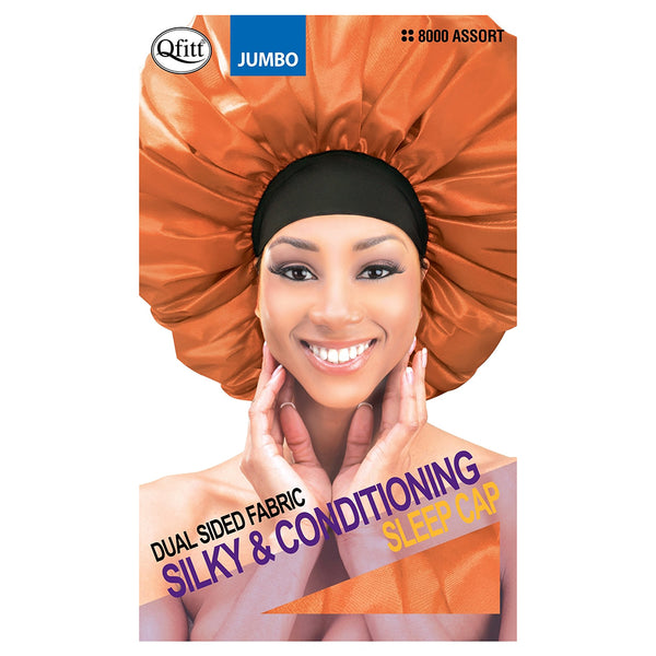 Qfitt Super Jumbo Dual-Sided Orange Sleep Cap (M&M #8000)