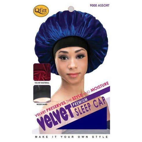 M&M #9000 Qfitt Premium Velvet Sleep Cap