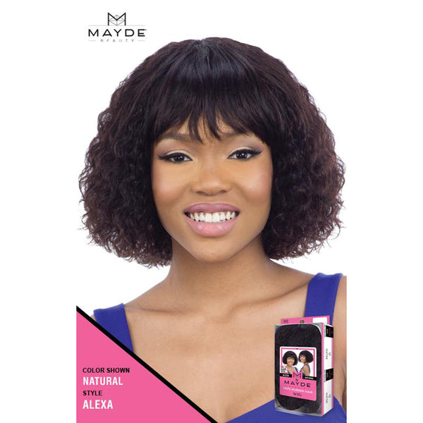 Mayde Beauty Alexa 100% Human Hair Wig #NATURAL