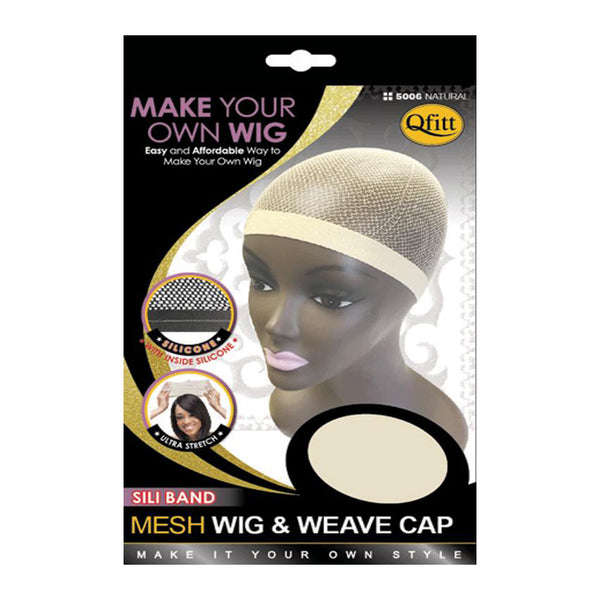 M&M Qfitt Make Your Own Wig Sili Band Mesh Wig & Weave Cap (#5006)