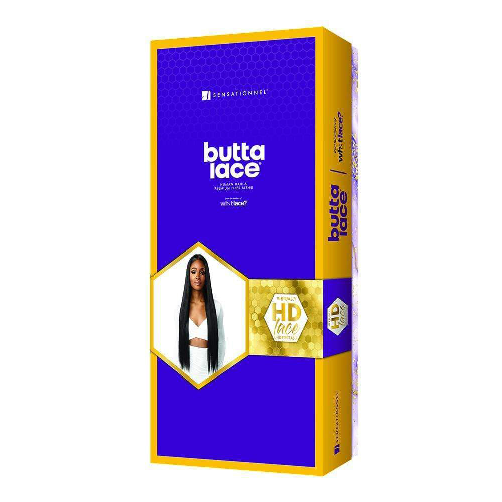 Sensationnel Human Hair Blend Butta HD Lace Front Wig - STRAIGHT 32 (613)