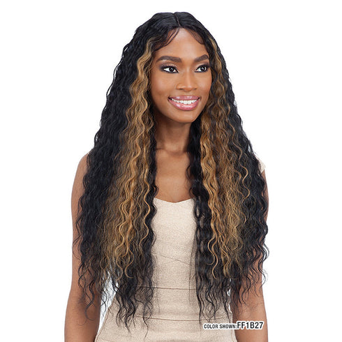 Mayde Beauty Sleek Crimp Synthetic Hair Axis Lace Front Wig