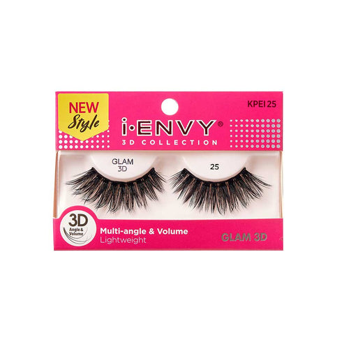 Kiss I Envy Glam 3D Collection 25 Eyelashes - KPEI25