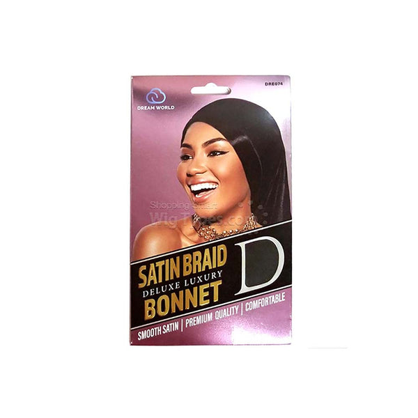Dream World Deluxe Luxury Satin Braid Bonnet
