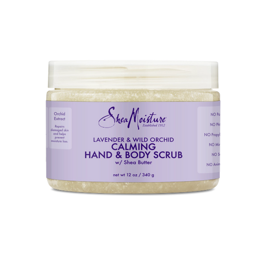 SheaMoisture Lavender & Wild Orchid Hand & Body Scrub 12oz - (NUB21305)