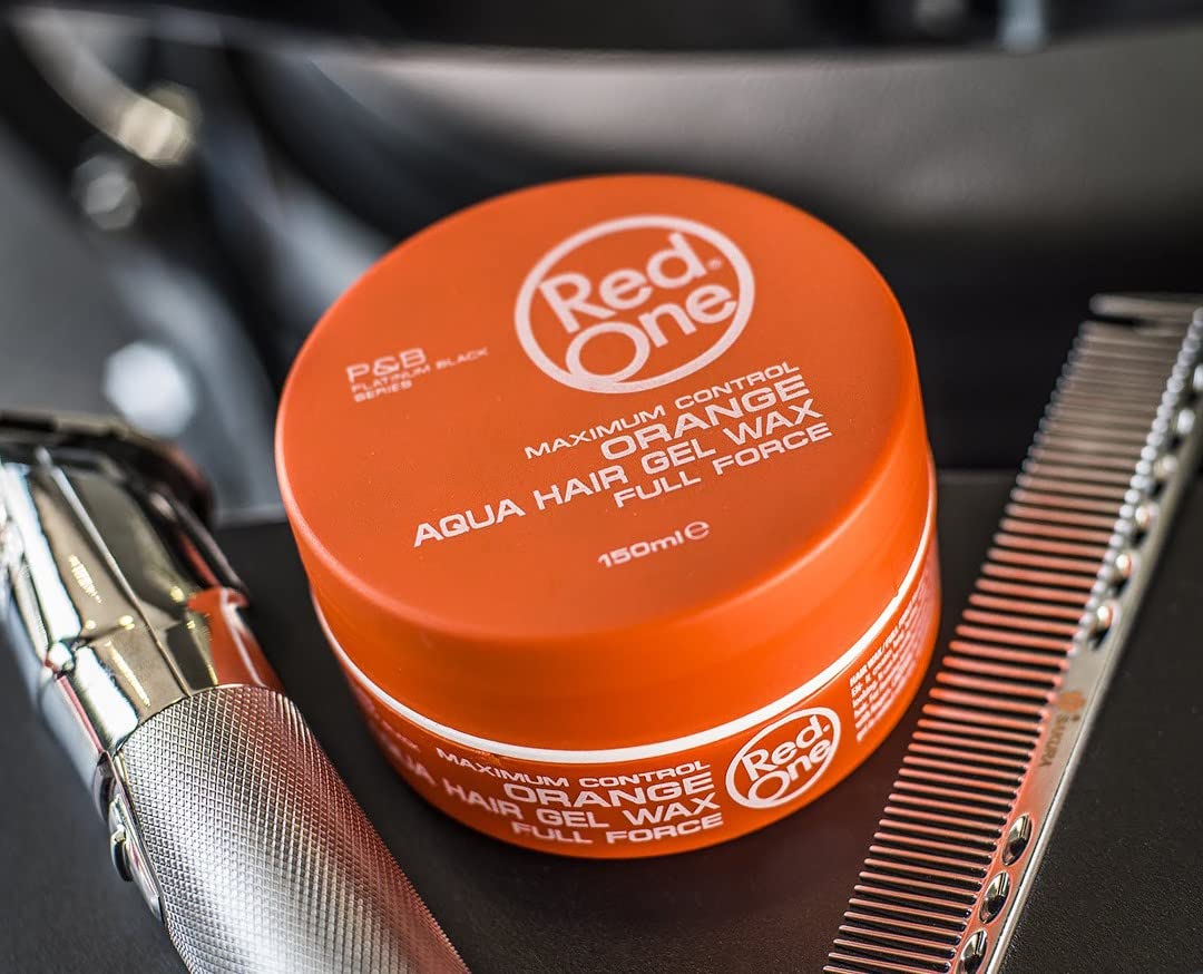 RedOne Aqua Hair Gel Wax Maximum Control Orange 150 ml