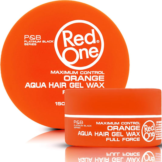 RedOne Aqua Hair Gel Wax Maximum Control Orange 150 ml