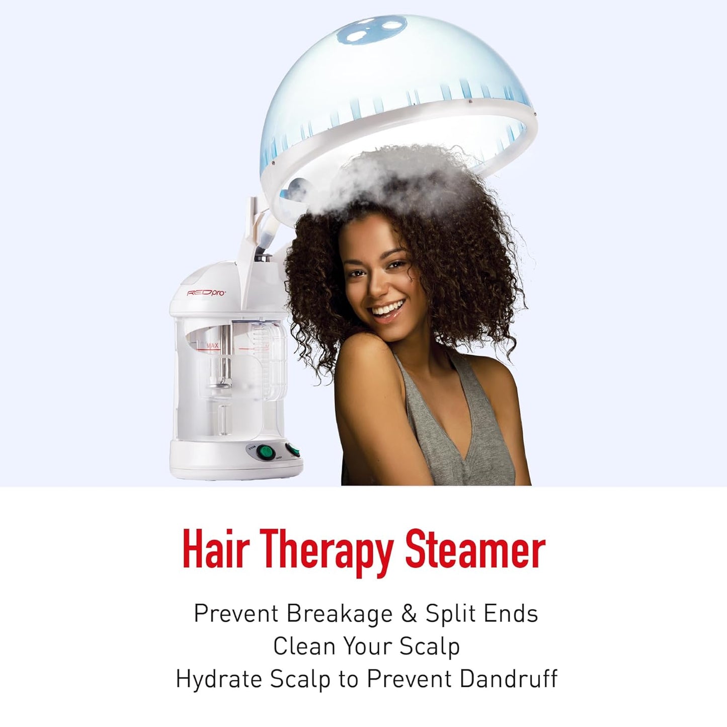 RED Pro Hair Therapy Steamer 2-in-1 Hair &amp; Facial Steamer(STMR01)