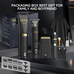 GTS Hair Clippers for Men Professional 4-in-1 Barber Kit