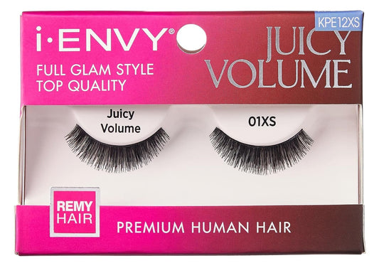 Kiss I Envy Premium Juicy Volume 01XS Remi Hair Eyelashes - KPE12XS