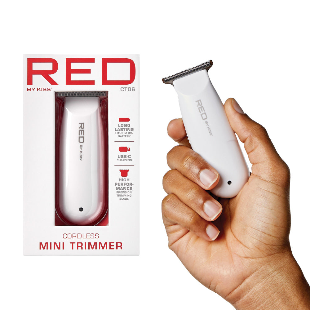 CT06 Red Mini cordless Trimmer for consumer – Beauty and Company Online