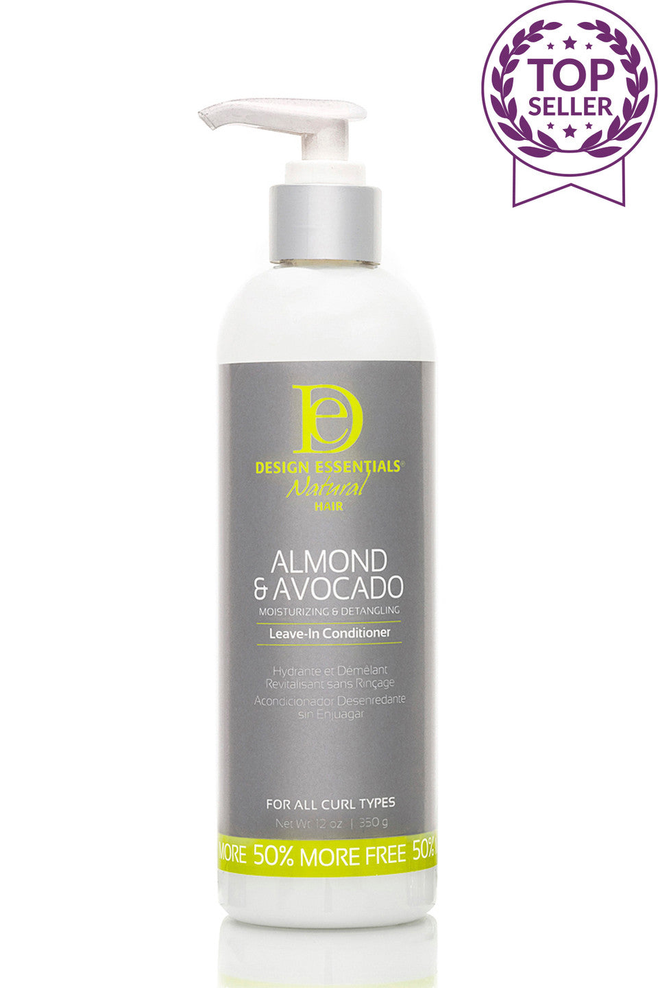 DESIGN Natural Almond & Avocado Detangling Leave-In Conditioner 6oz(DES00420)