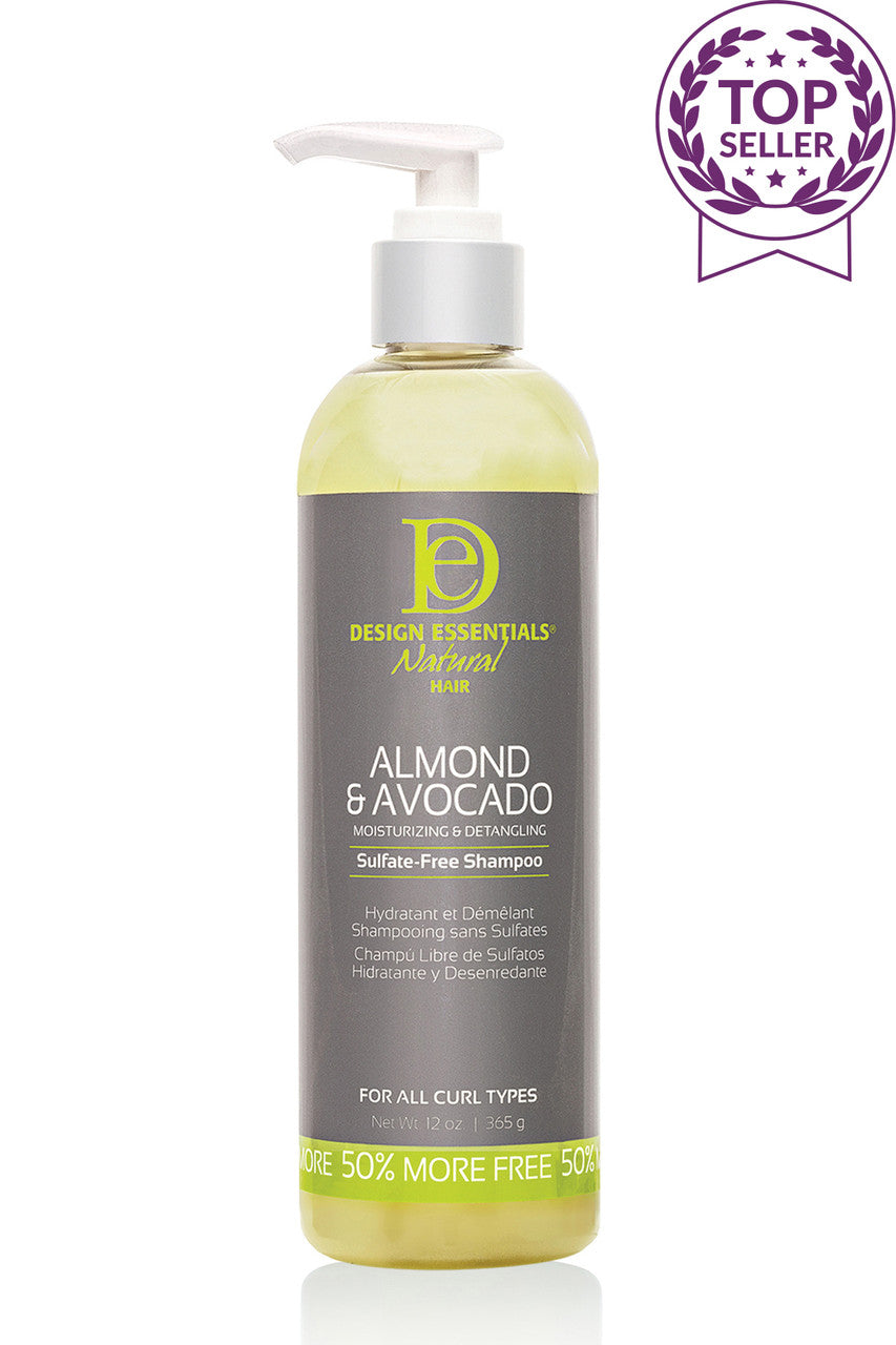 DESIGN  Natural Almond & Avocado Detangling Shampoo 6oz (DES00389 )