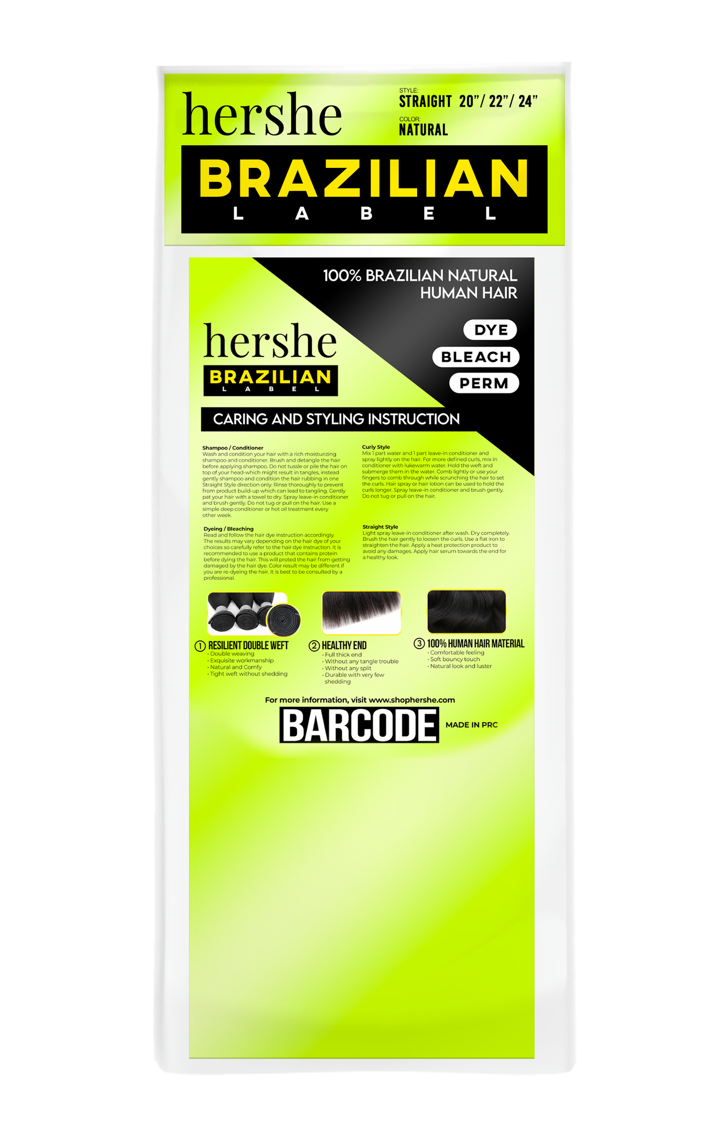 Hershe 3 in 1 Brazilian Lable Body Bundle