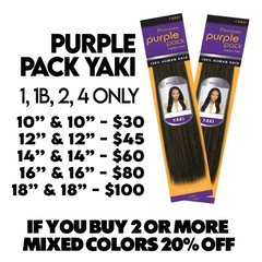 Outre Premium Purple Pack Yaki Human Hair Weave