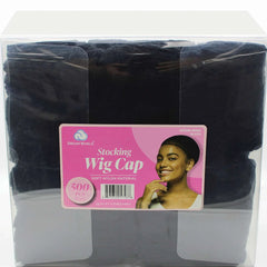 DREAM W-WIG CAP BULK 500/BX BLACK (DRE099-500BK)