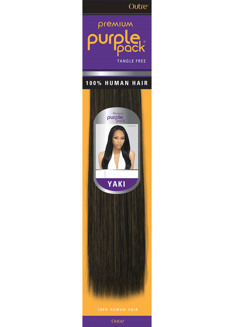 Outre Premium Purple Pack Yaki Human Hair Weave