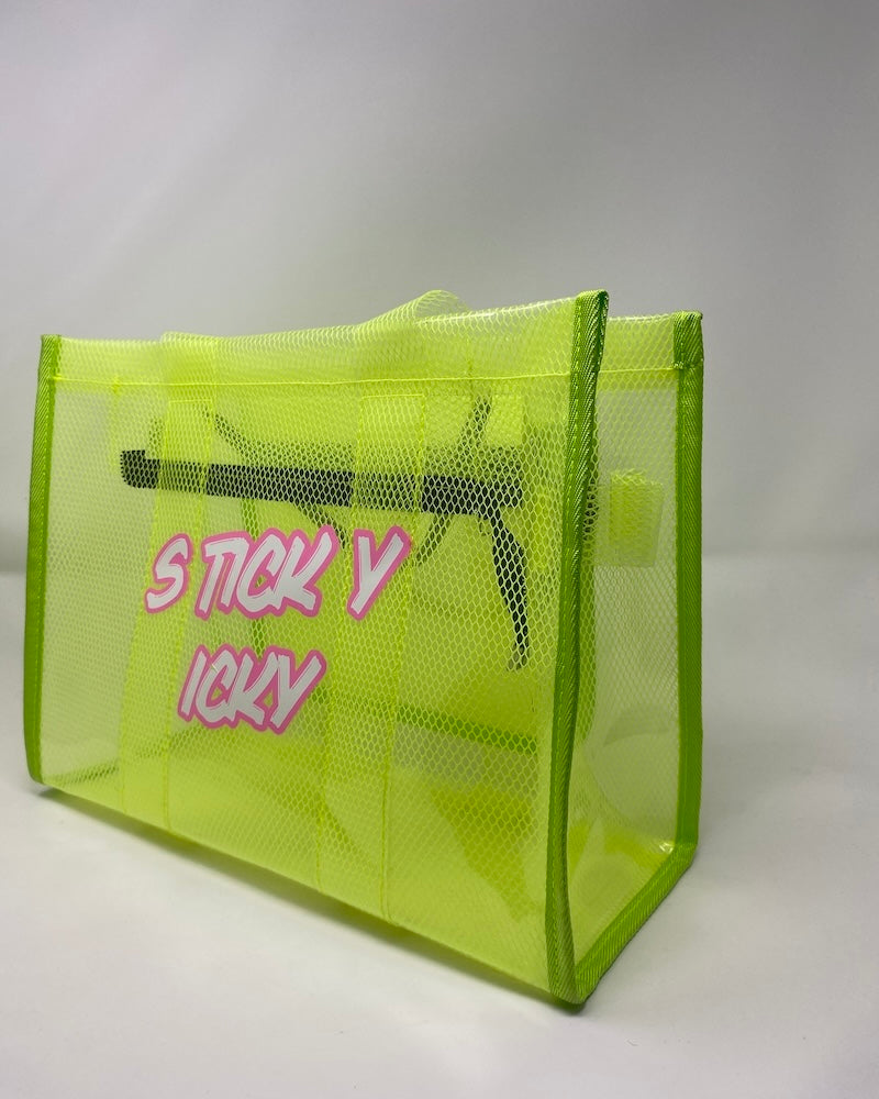 Sticky Icky Beach Tote Bag Green