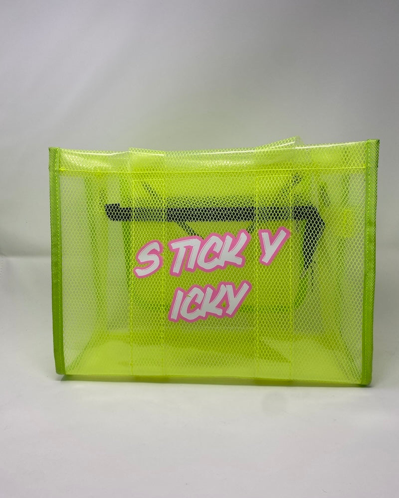 Sticky Icky Beach Tote Bag Green