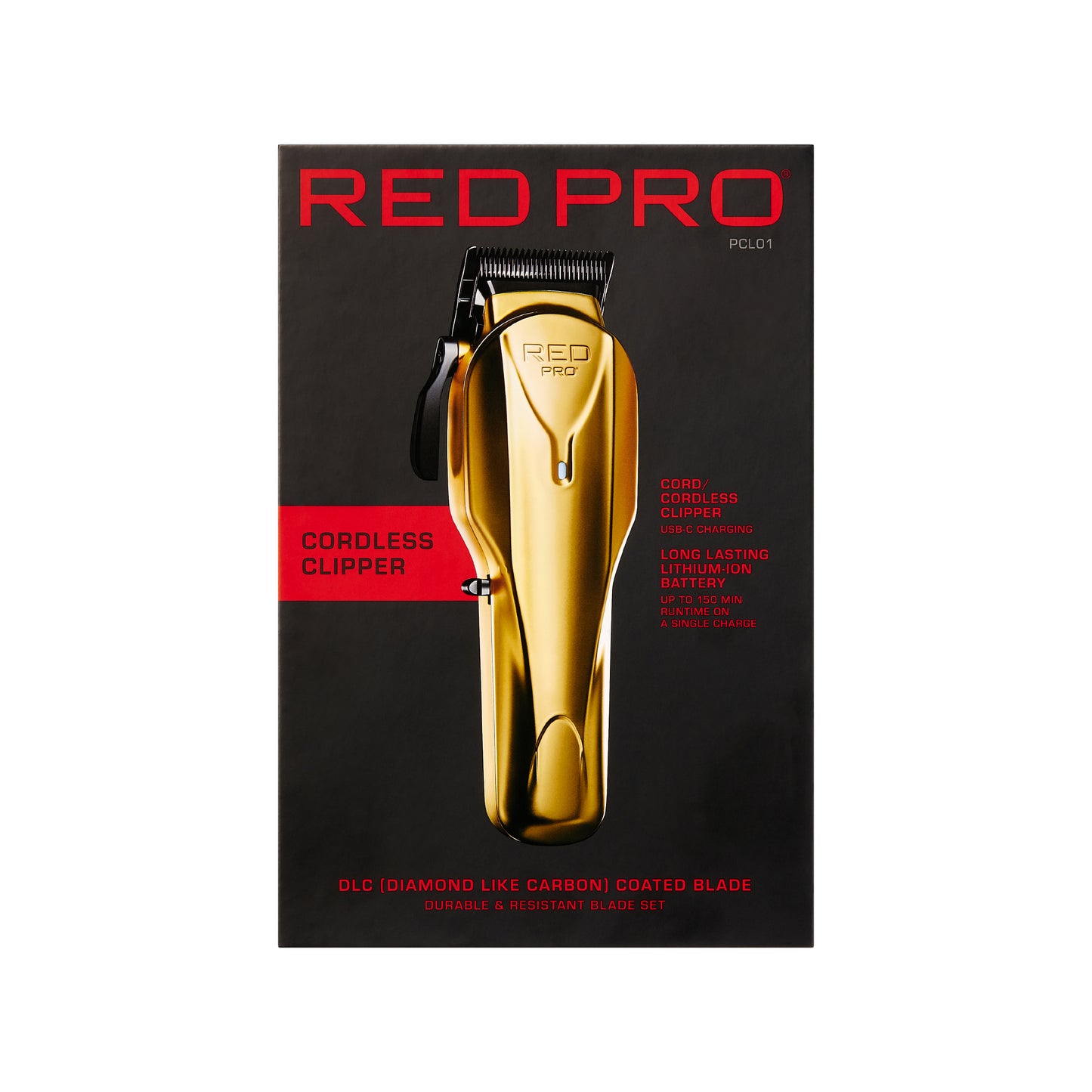 RED PRO Cordless Clipper MATT GOLD(PCL01)