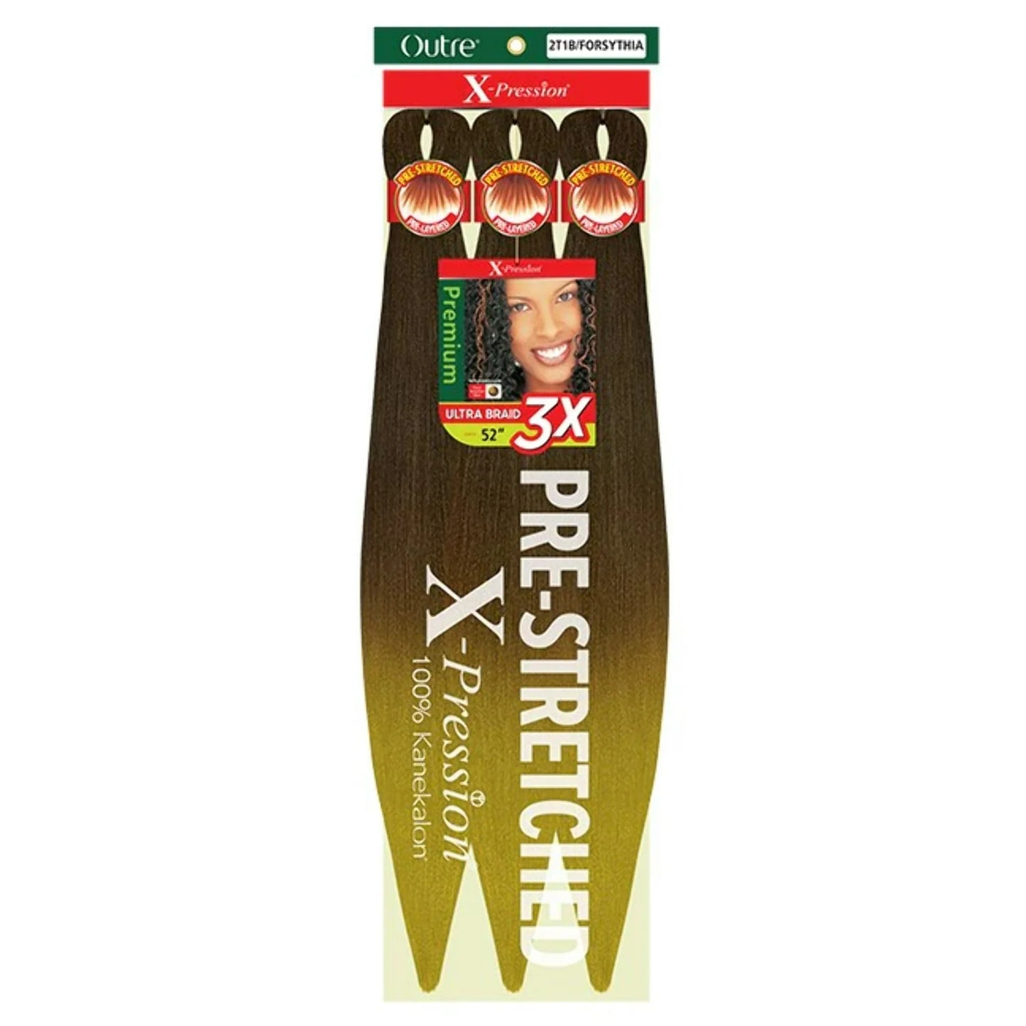 Outre X-Pression 3X 42" Pre-Stretched Synthetic Hair Braid