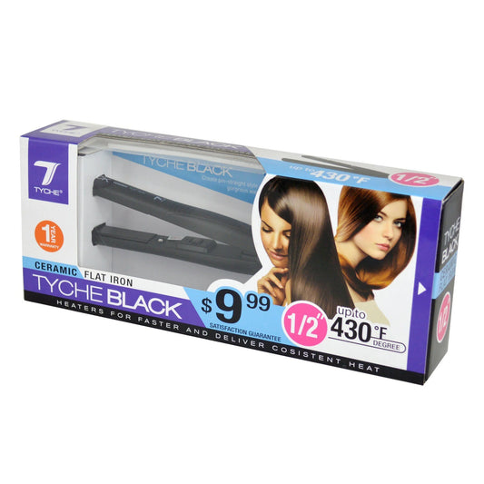 TYCHE BLACK PLUS FLAT IRON 0.5"(TB050)