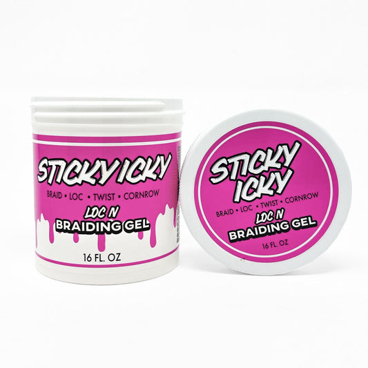 STICKY ICKY LOC N BRAIDING GEL 16OZ