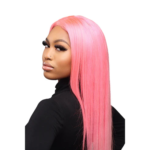 Hershe Color Me 13X4 LACE WIG 150% STRAIGHT P1B/PINK