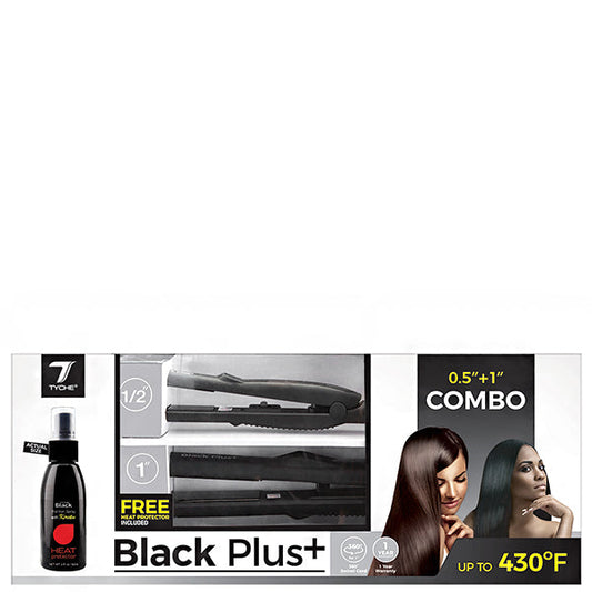 TB200 TYCHE BLACK PLUS FLAT IRON COMBO