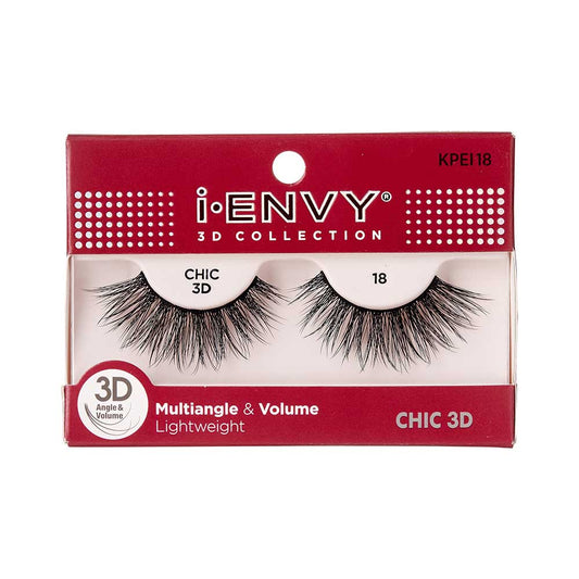 Kiss I Envy Chic 3D Collection 18 Eyelashes - KPEI18