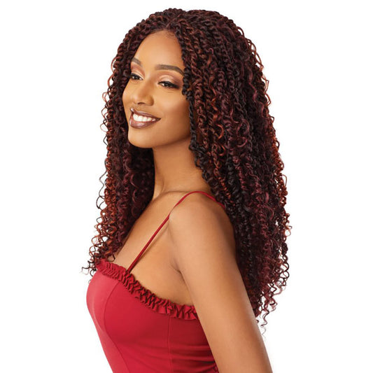 Outre X-Pression Boho Passion Waterwave 22″ 4X4 Braided Lace Front Wig