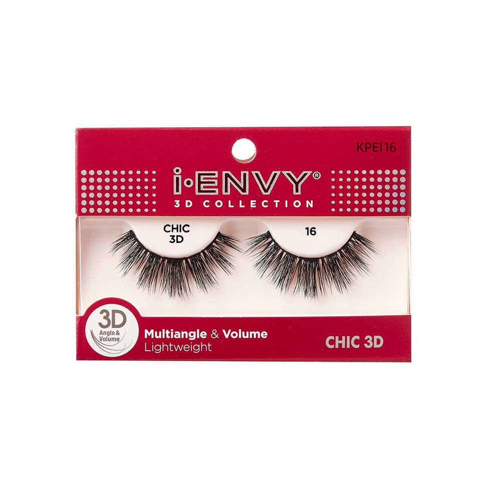 Kiss I Envy Chic 3D Collection 16 Eyelashes - KPEI16