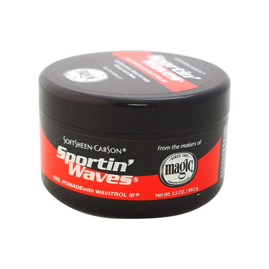 SoftSheen-Carson Sportin 'Waves Gel Pomade with Wavitrol III, 3.5 Oz