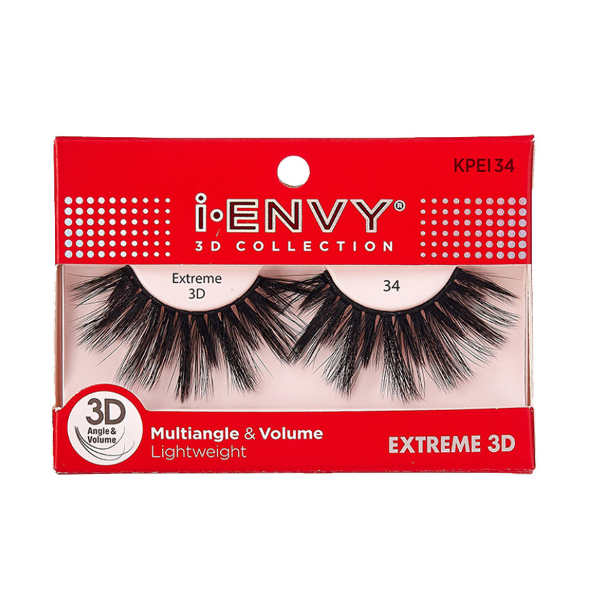 Kiss I Envy Extreme 3D Collection 34 Eyelashes - KPEI34