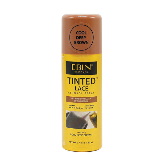 Ebin New York Tinted Lace Aerosol Cool Deep Brown Spray, 2.7oz