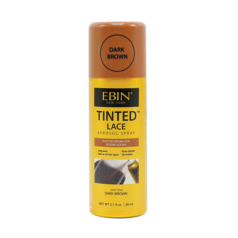 Ebin New York Tinted Lace Aerosol Dark Brown Spray, 2.7oz