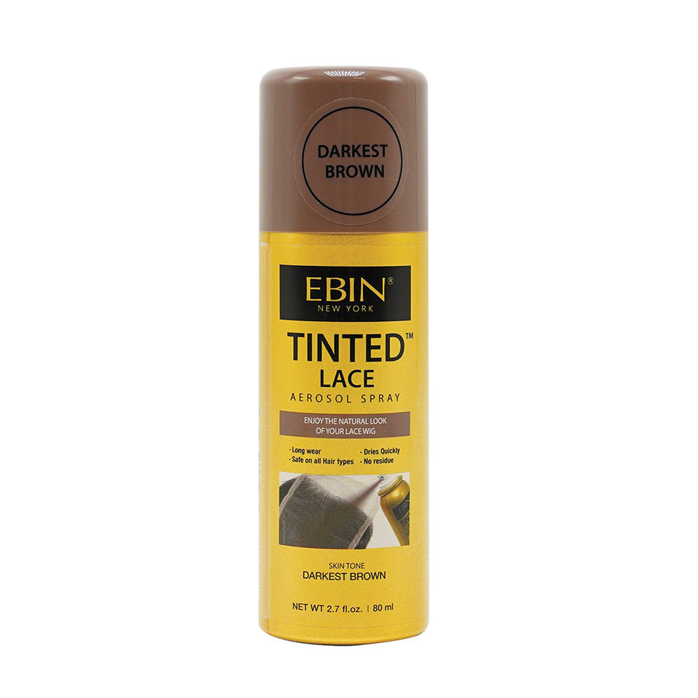 Ebin New York Tinted Lace Aerosol Darkest Brown Spray, 2.7oz