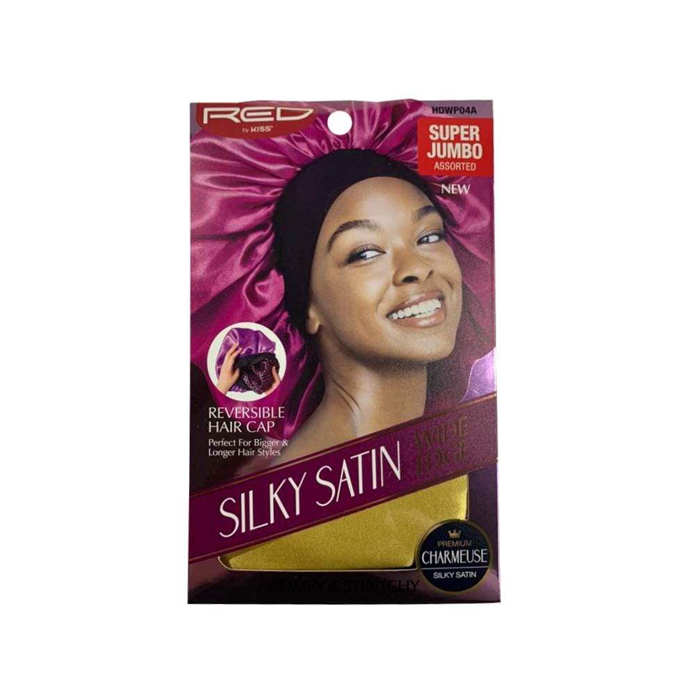 M&M Qfitt REGULAR LUXURY SILKY SATIN BONNET - AFRO # 7041 - 6/packs