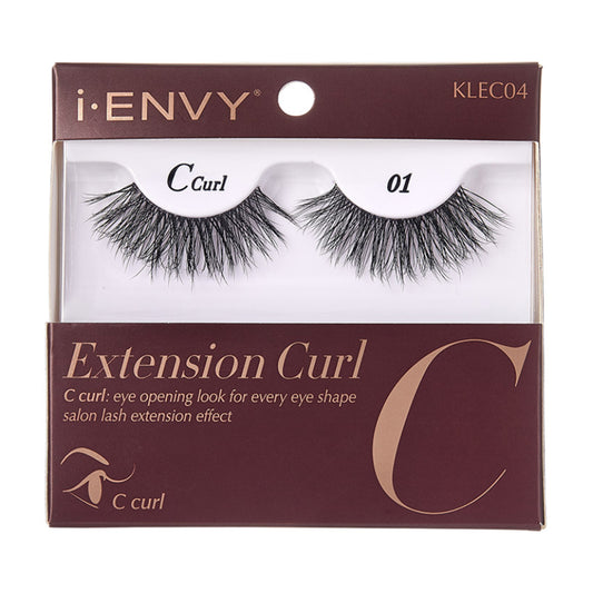 Kiss I Envy Extension C Curl 01 Lashes - KLEC04