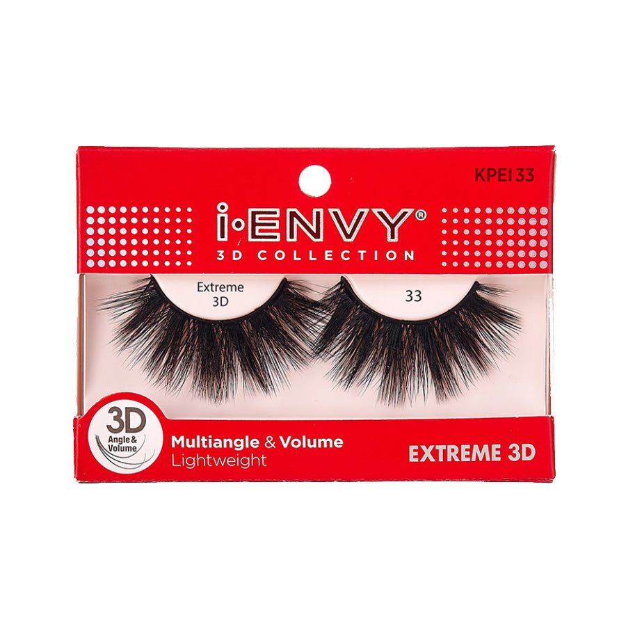 Kiss I Envy Extreme 3D Collection 33 Eyelashes - KPEI33