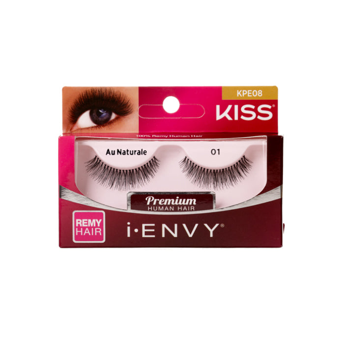 Kiss I Envy Premium Au Natural 01 Remi Hair Eyelashes - KPE08