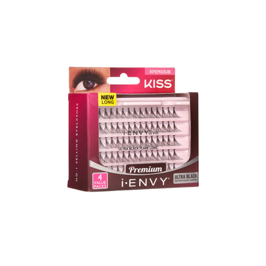 Kiss I Envy Ultra Black Knotted Long Lashes - KPEM03UB