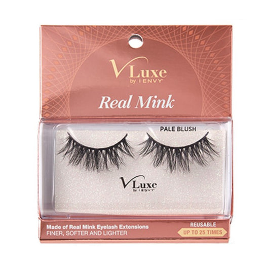 Kiss I Envy V-Luxe Real Mink Pale Blush Eyelashes - VLEC02