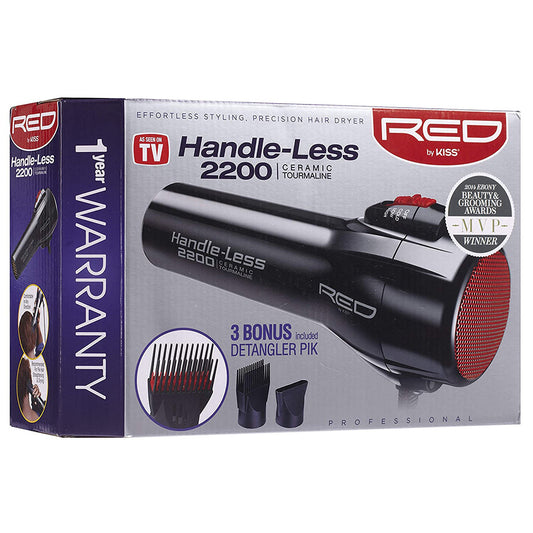 Red By Kiss Handle-less 2200 Ceramic Tourmaline Hair Dryer