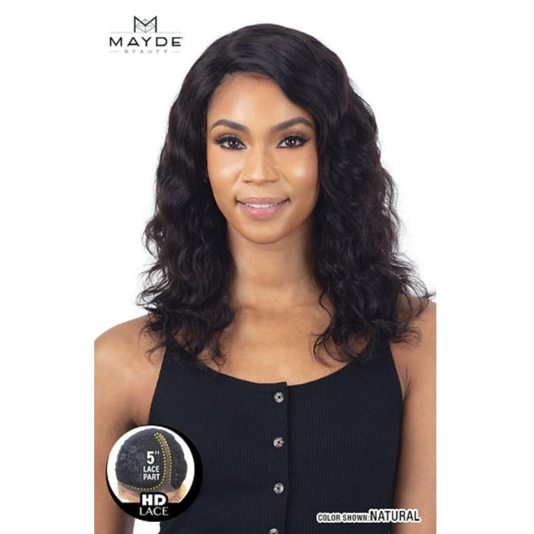 Mayde Beauty It Girl Trina 100% Virgin Human Hair HD Lace Front Wig #NATURAL