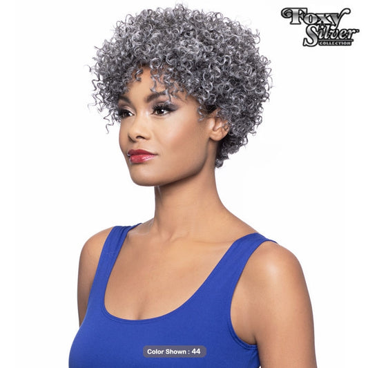 Vivica Fox Foxy Silver Rosa Synthetic Hair Wig